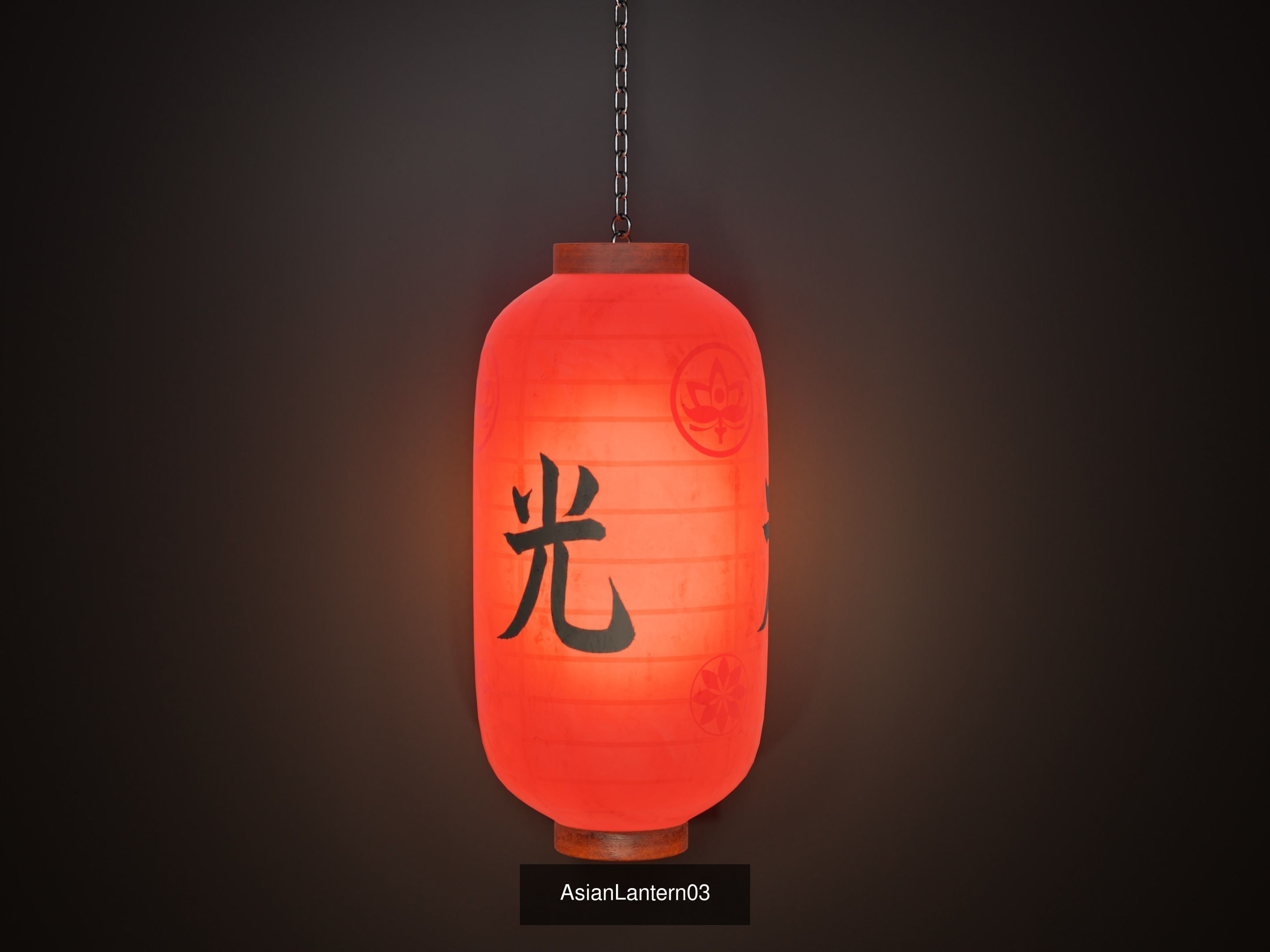 6 AsianLantern copper lantern hanging 3D Model Collection_3