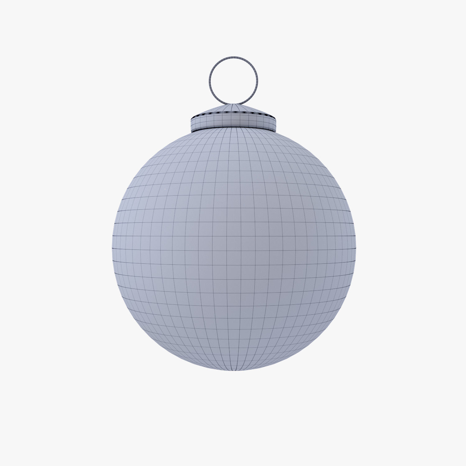 Christmas balls - blue frost 3D model_6