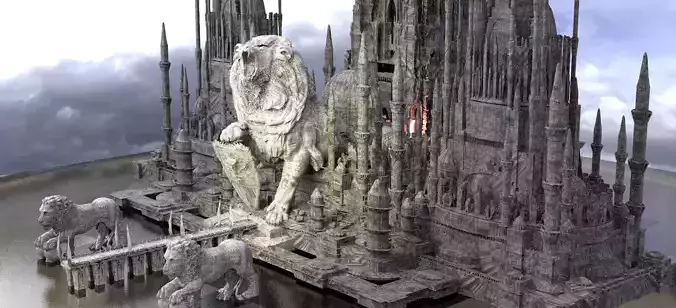 King Richards Lion Castle Kit bash extended