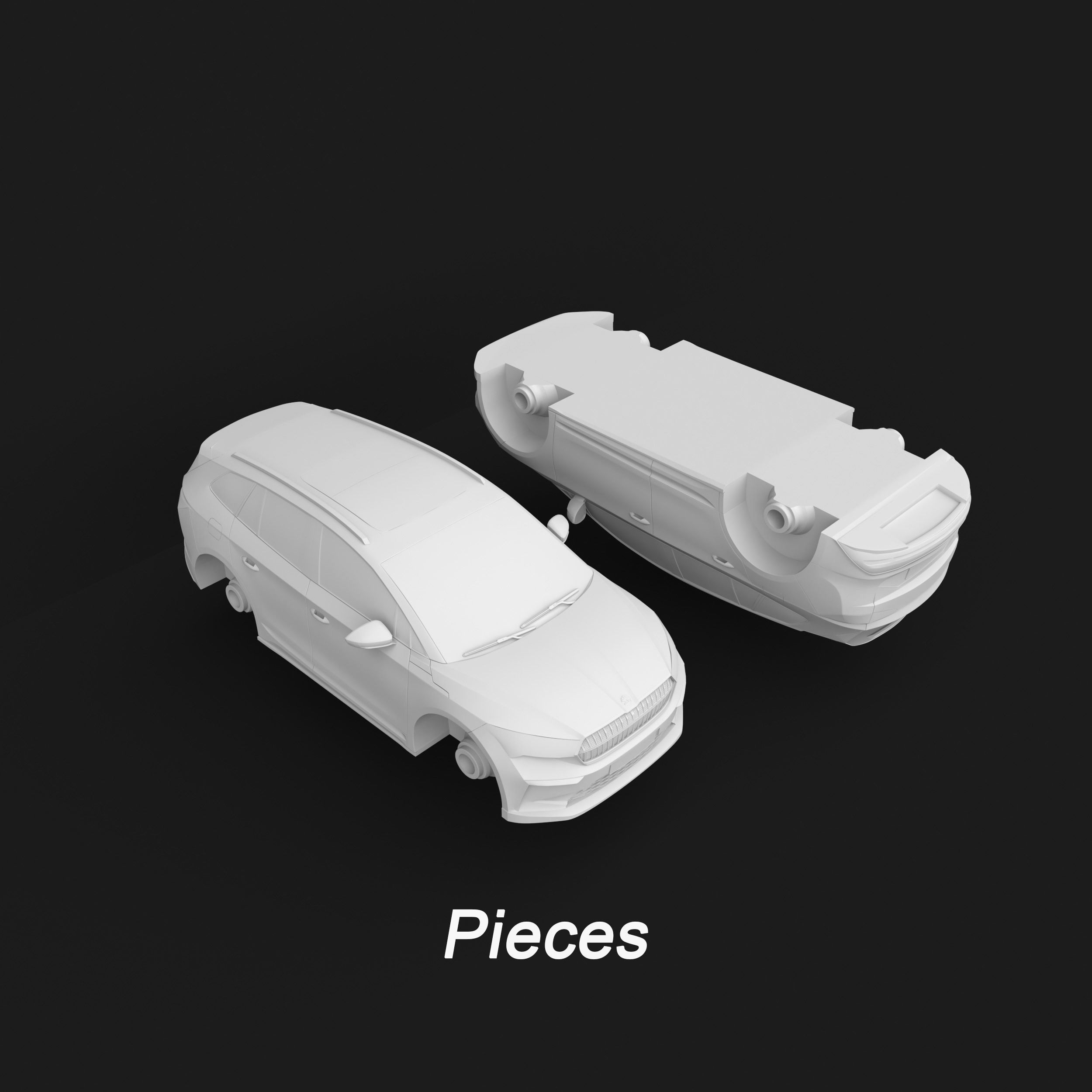 Skoda Enyaq IV Ready to Print STL Files 3D print model_1