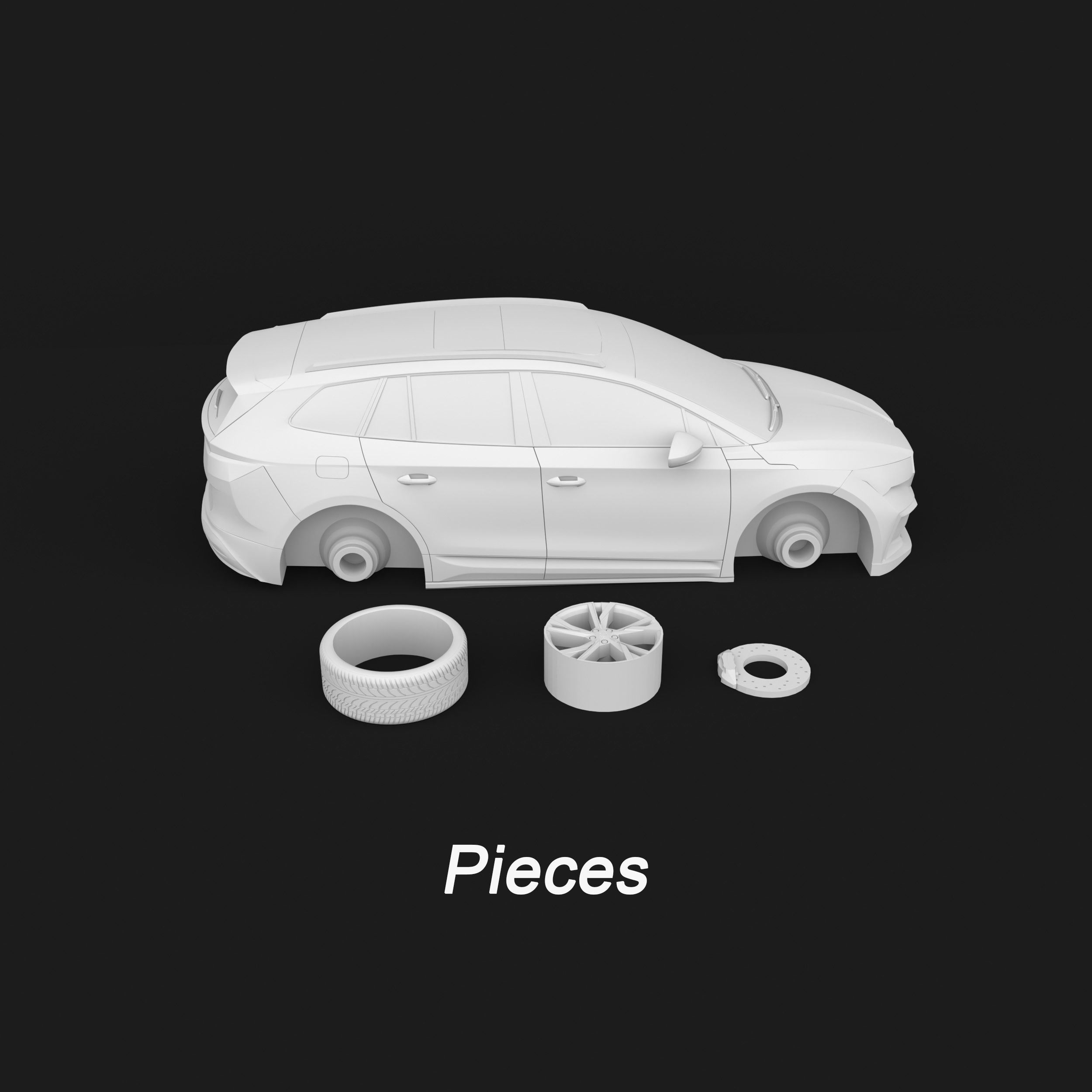 Skoda Enyaq IV Ready to Print STL Files 3D print model_12