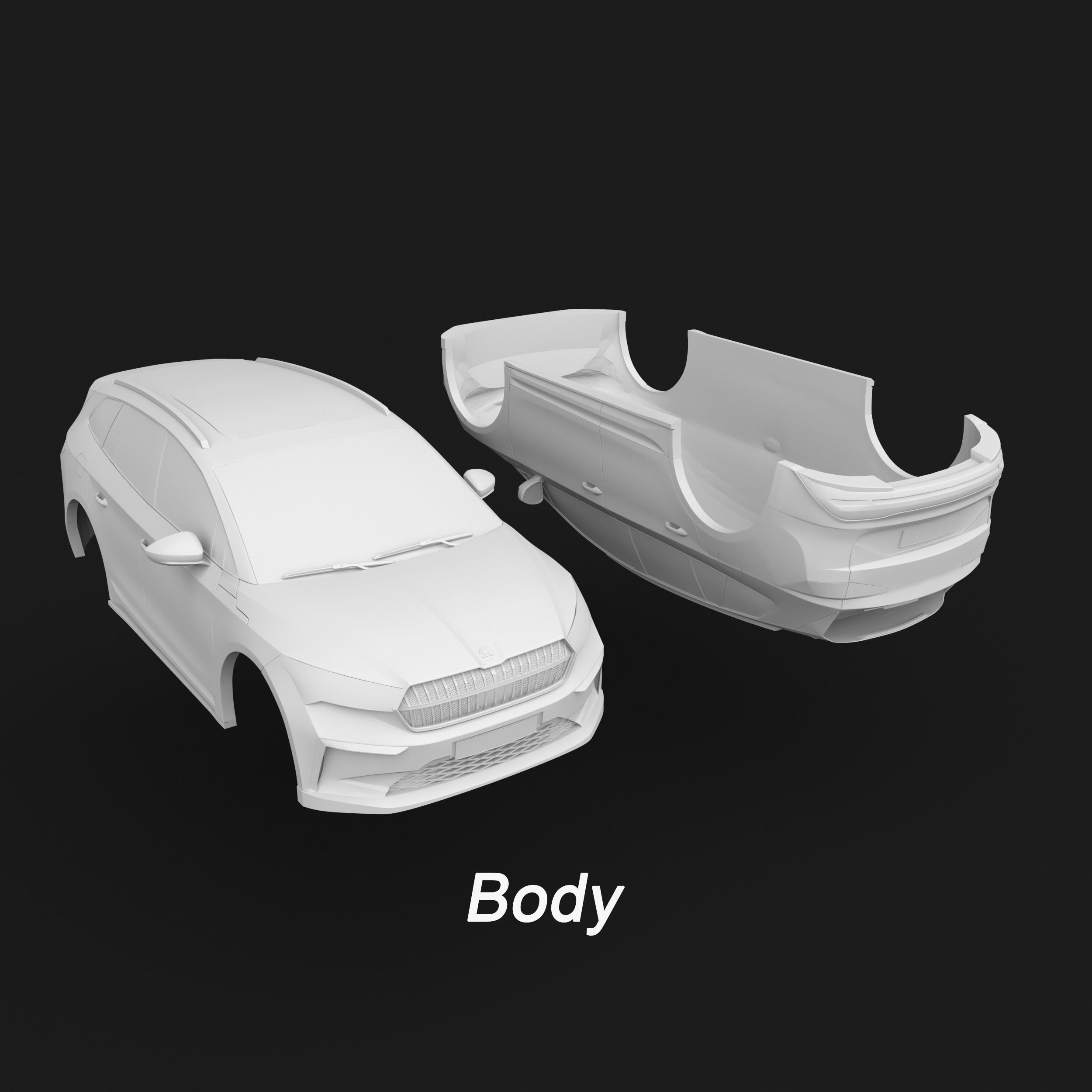 Skoda Enyaq IV Ready to Print STL Files 3D print model_11
