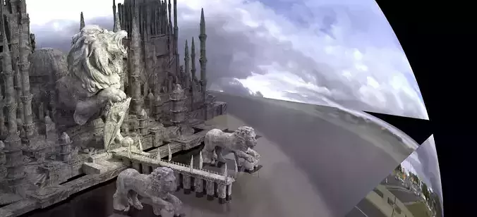 King Richards Great Lion Fort Kit bash