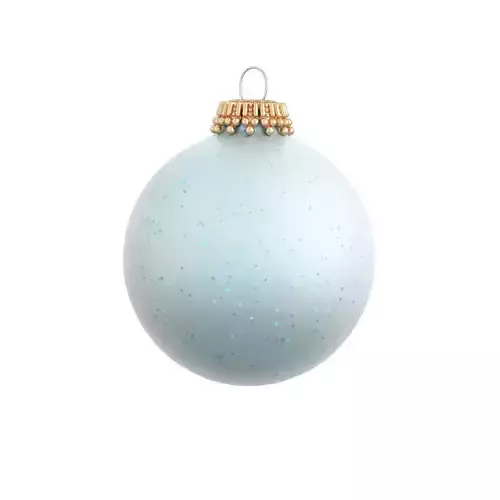 Christmas ball Blue with flakes