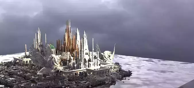 Emperors High palace City  Kit bash 3D model