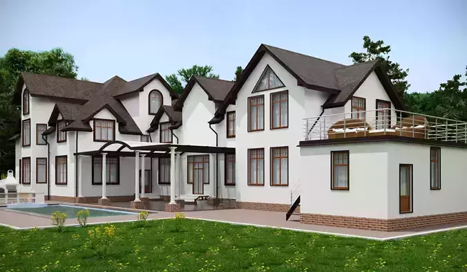 large modern cottage