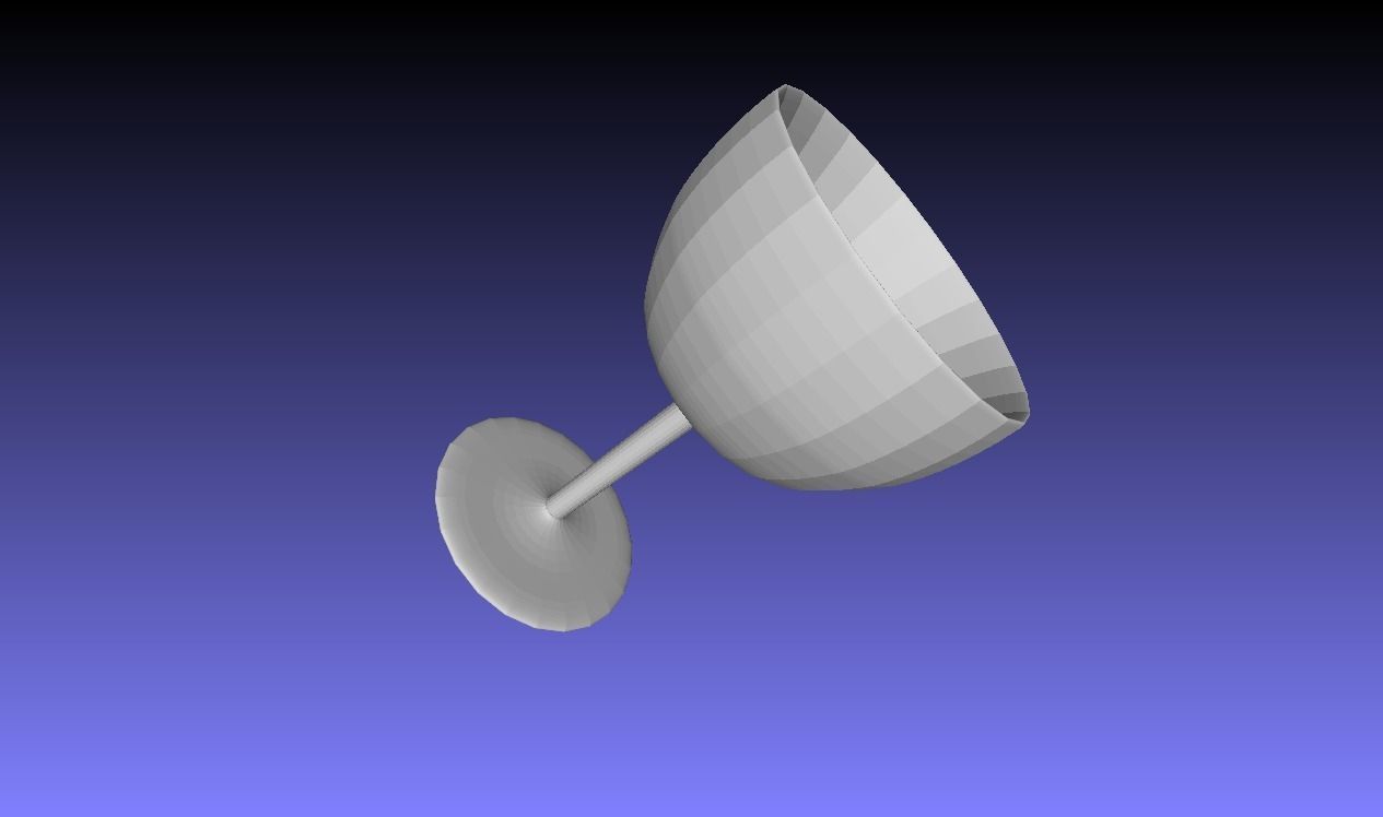 Simple Drinking Glass 3D Model Low-poly 3D model_1