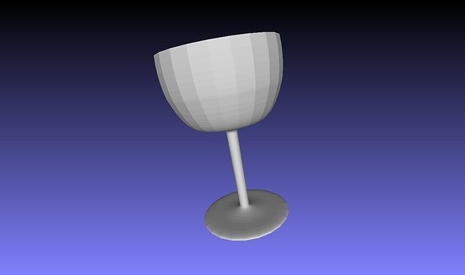 Simple Drinking Glass 3D Model Low-poly 3D model