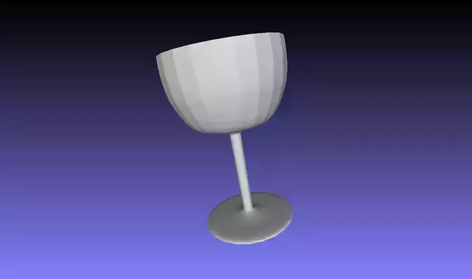 Simple Drinking Glass 3D Model Low-poly 3D model