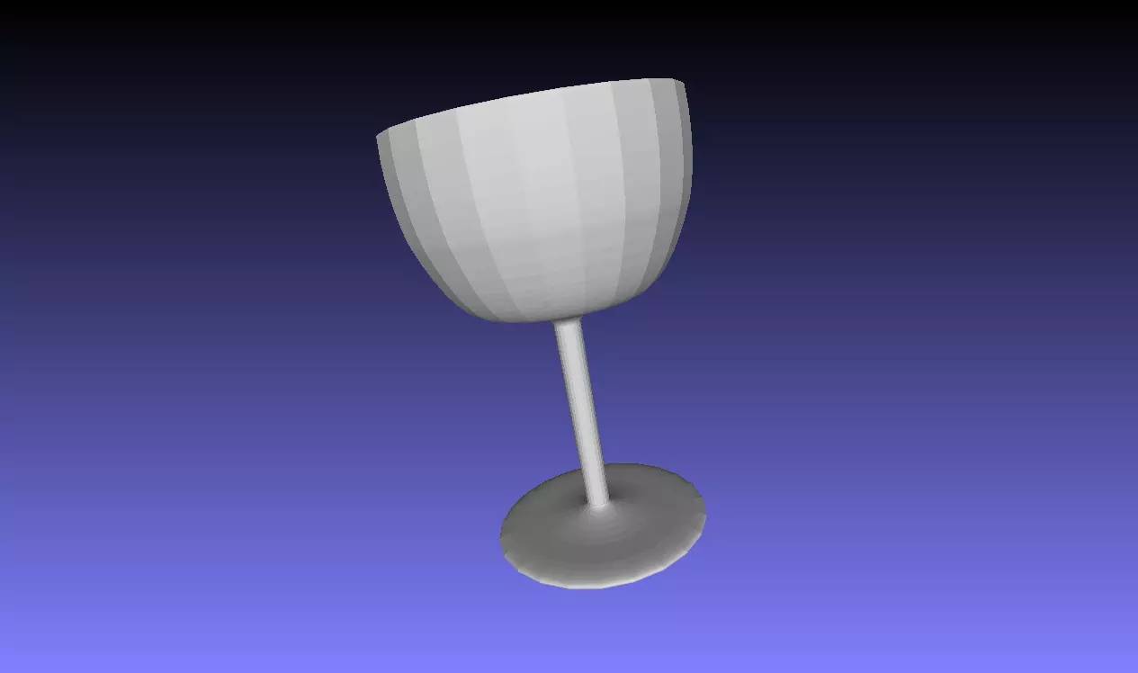 Simple Drinking Glass 3D Model Low-poly 3D model_0