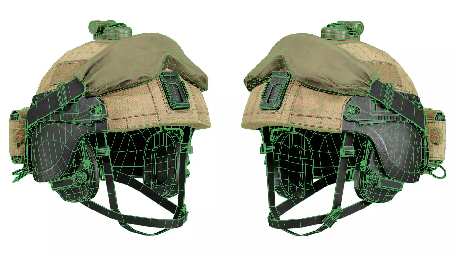 LSHZ HELMET LOW CUT Low-poly 3D model_8