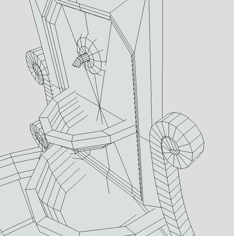 Fountain Low-poly 3D model_14