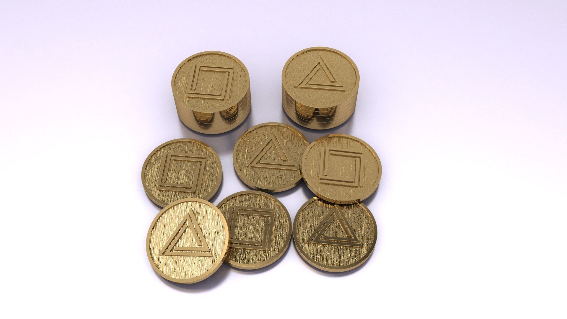 Coin squid game  3D print model_8