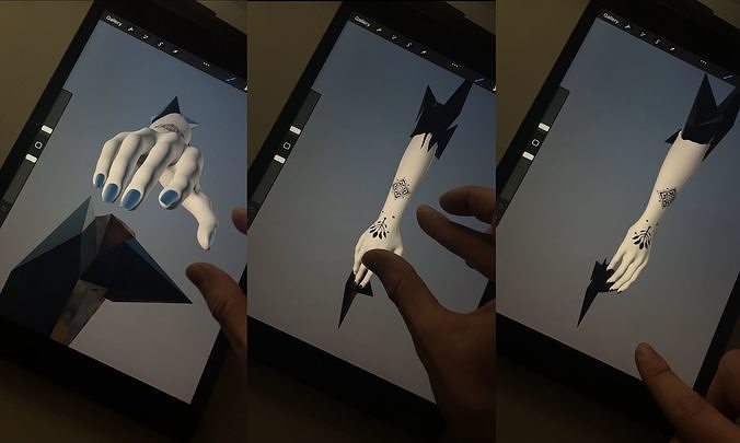 Tattoo Mockup for Procreate 3D model