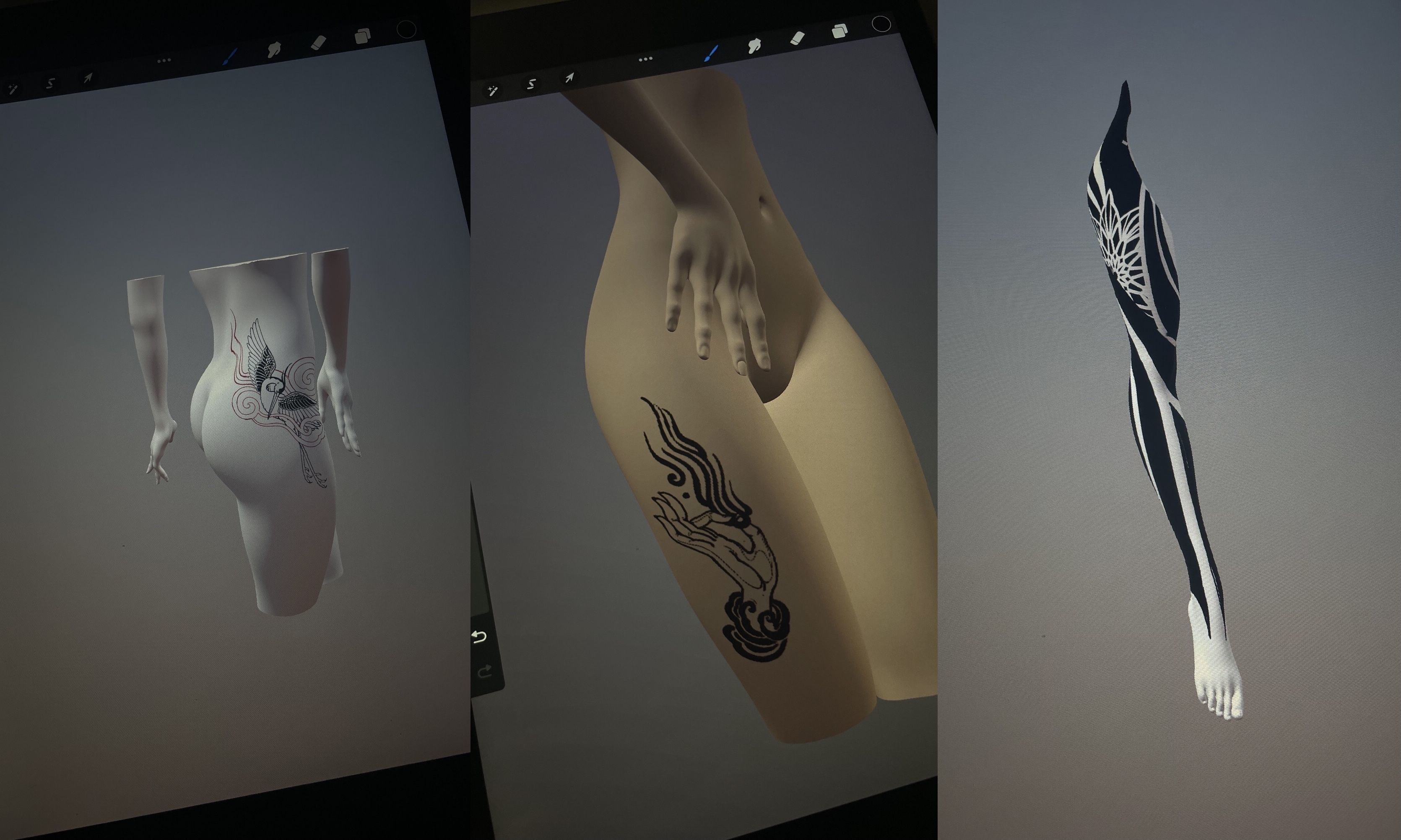 Tattoo Mockup for Procreate 3D model_1