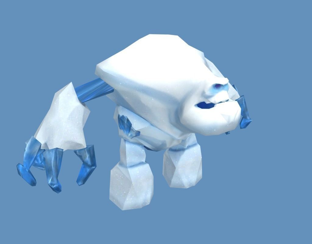 Marshmallow - Frozen Free low-poly 3D model_1