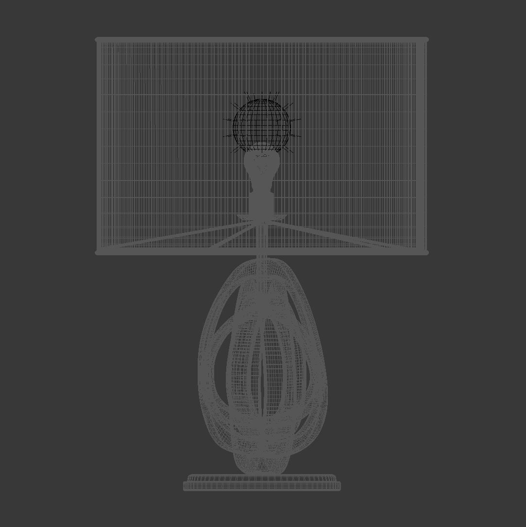 Rock modern table lamp 3D model_5