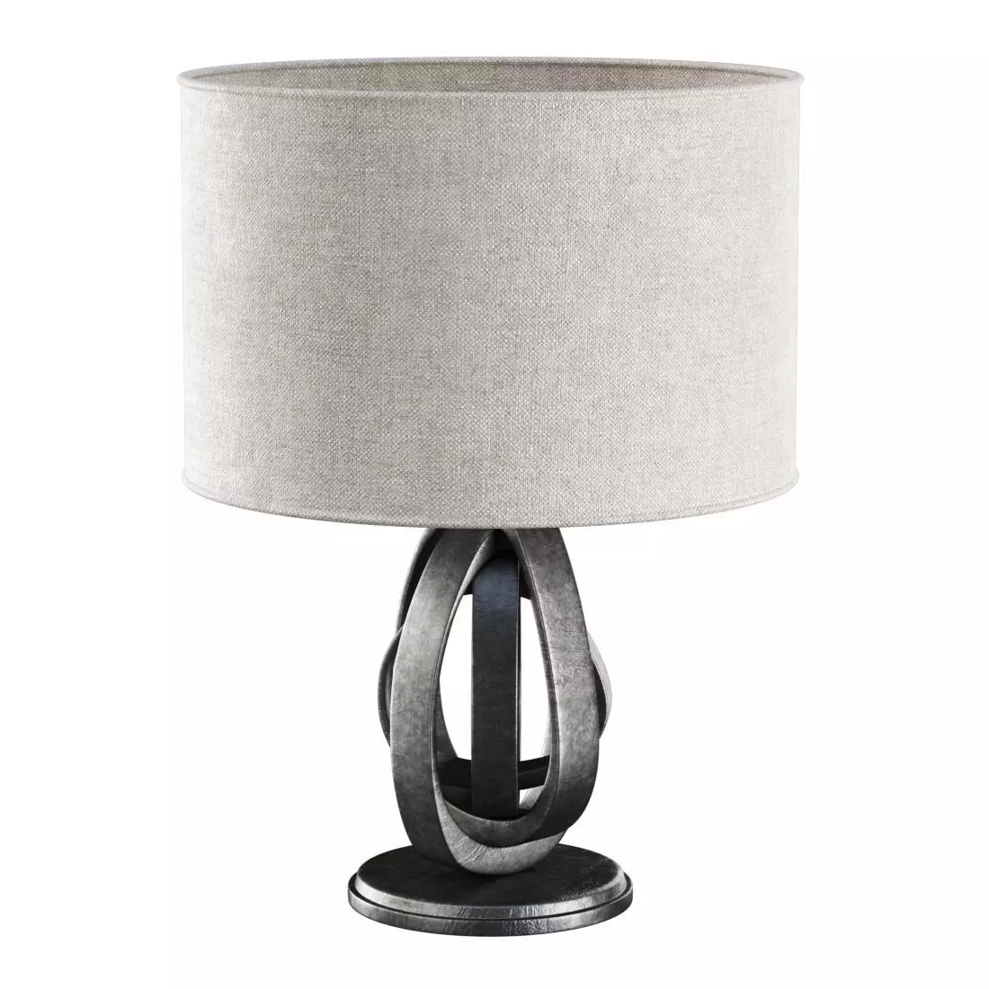 Rock modern table lamp 3D model_0