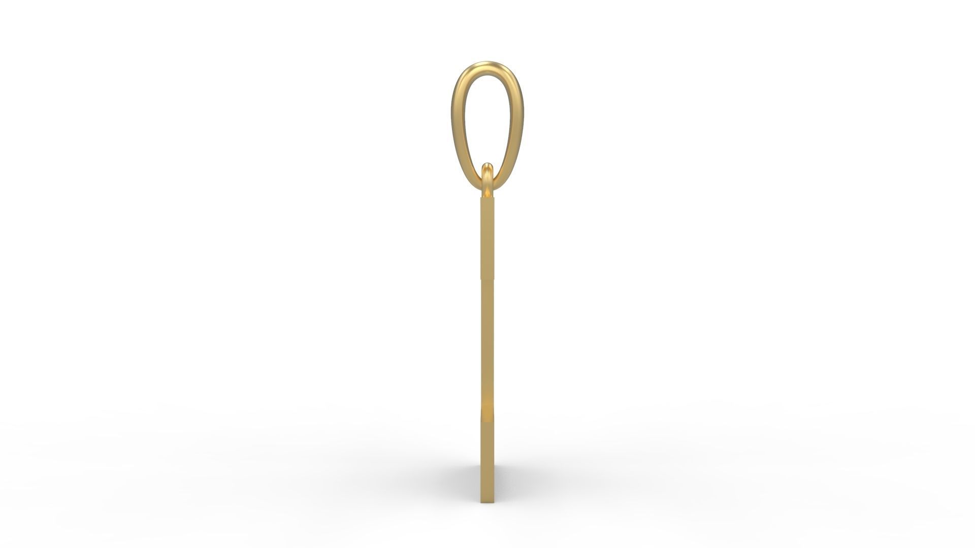 Initial Letters Pendant Bulky Pixels C 3D print model_2