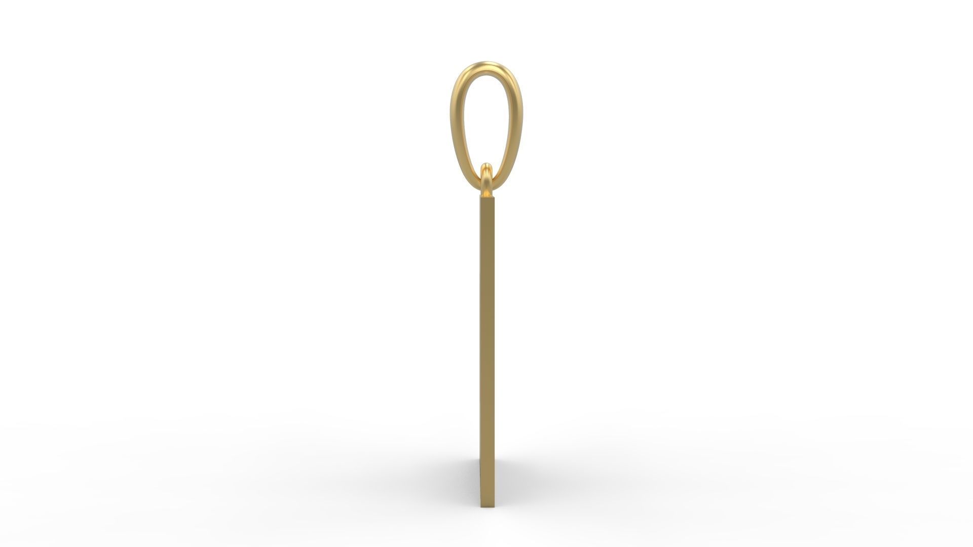 Initial Letters Pendant Bulky Pixels O 3D print model_2