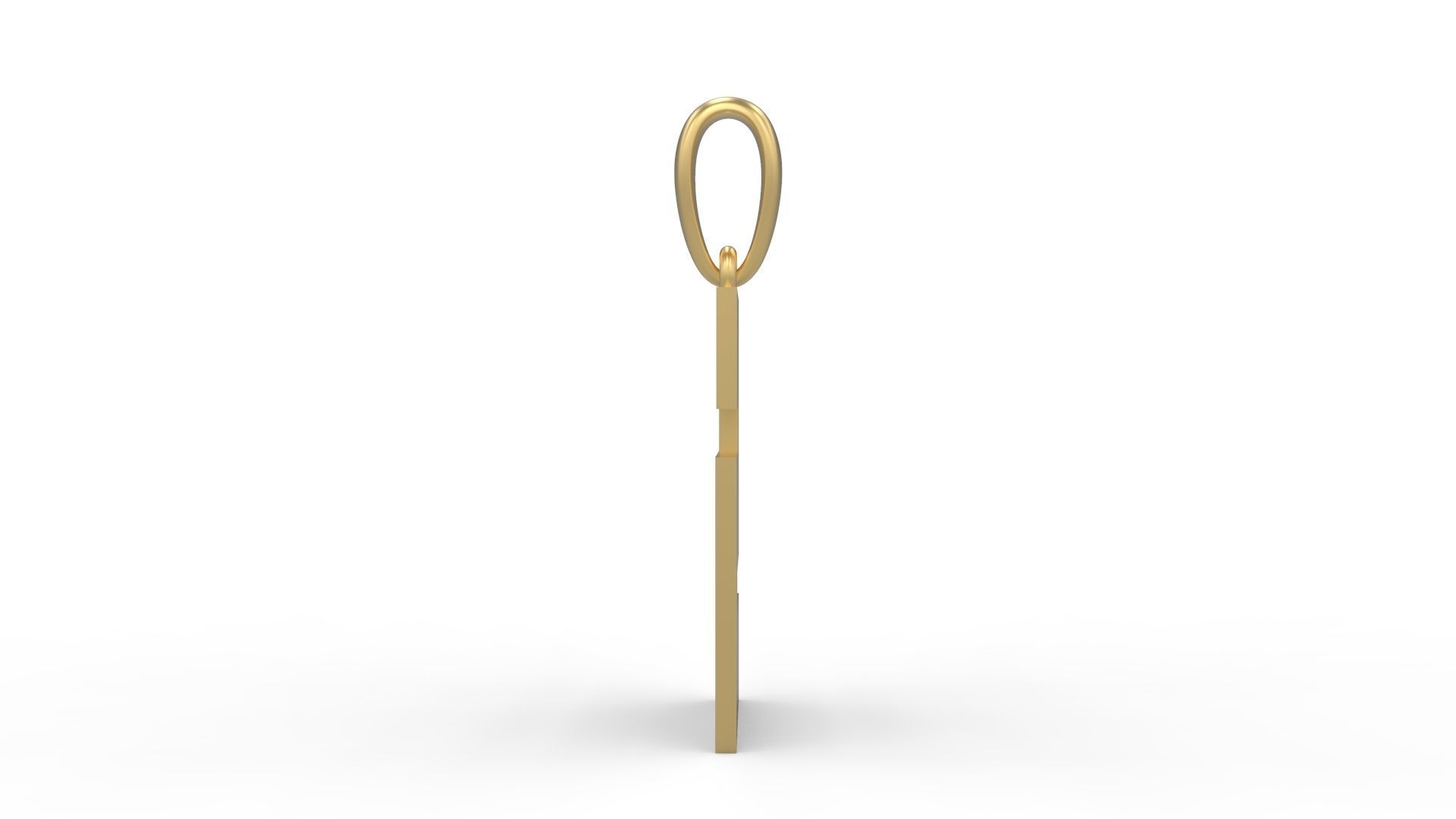 Initial Letters Pendant Bulky Pixels S  3D print model_2