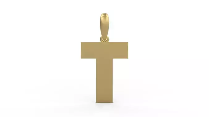 Initial Letters Pendant Bulky Pixels Y