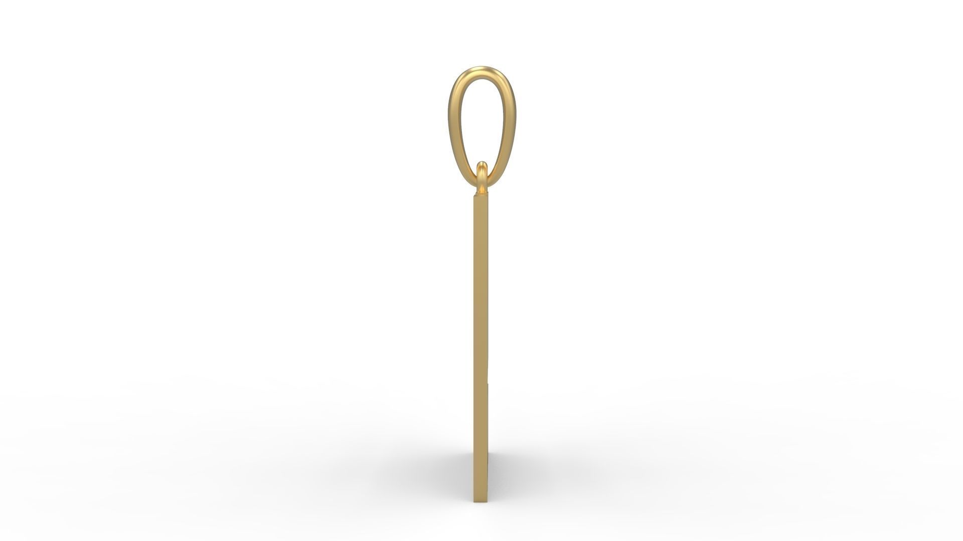 Initial Letters Pendant Bulky Pixels Y 3D print model_2