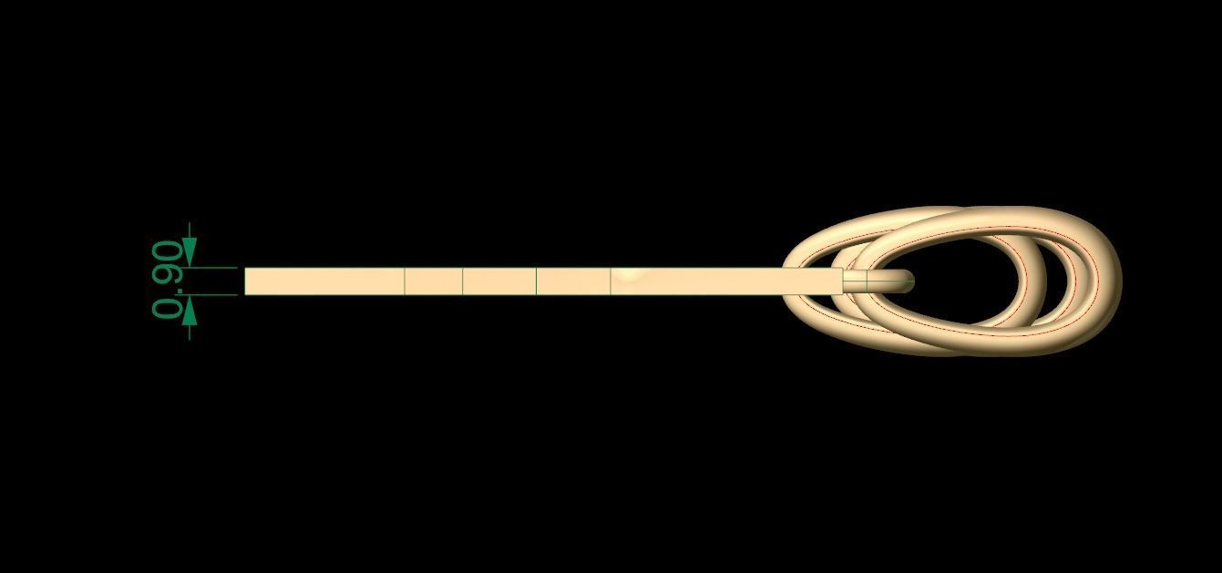 Initial Letters Pendant Bulky Pixels Y 3D print model_4