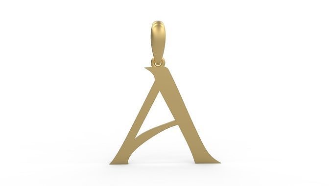 Initial Letters Pendant Dumbledor A 3D print model