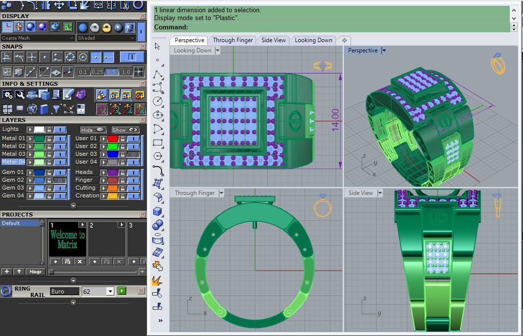 Ring R 59 3D print model_4