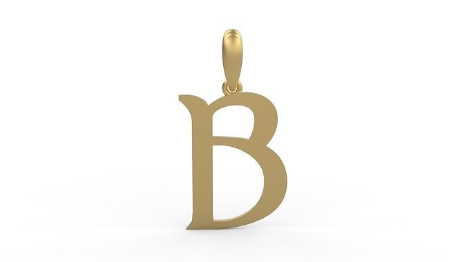 Initial Letters Pendant Dumbledor B 3D print model