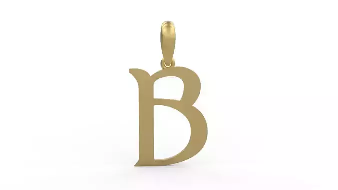 Initial Letters Pendant Dumbledor B 3D print model
