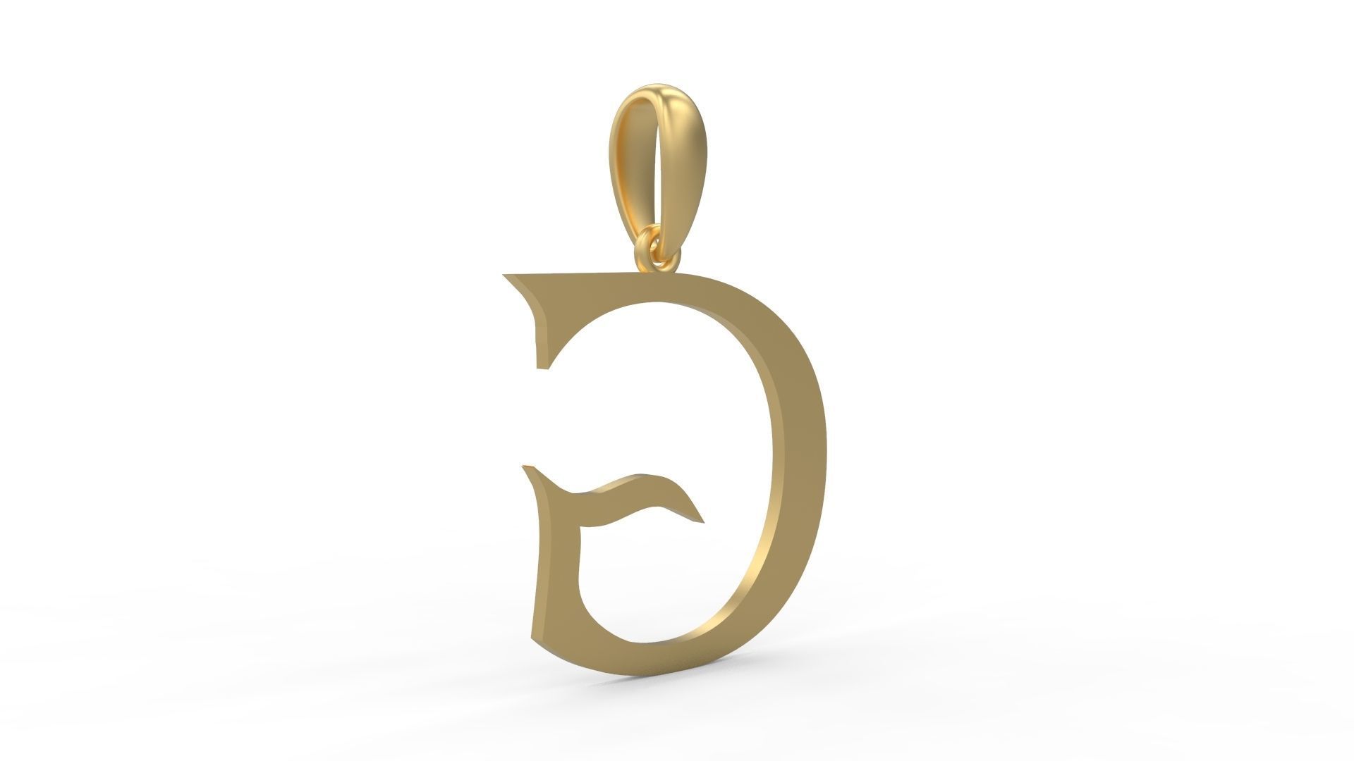 Initial Letters Pendant Dumbledor G 3D print model_3