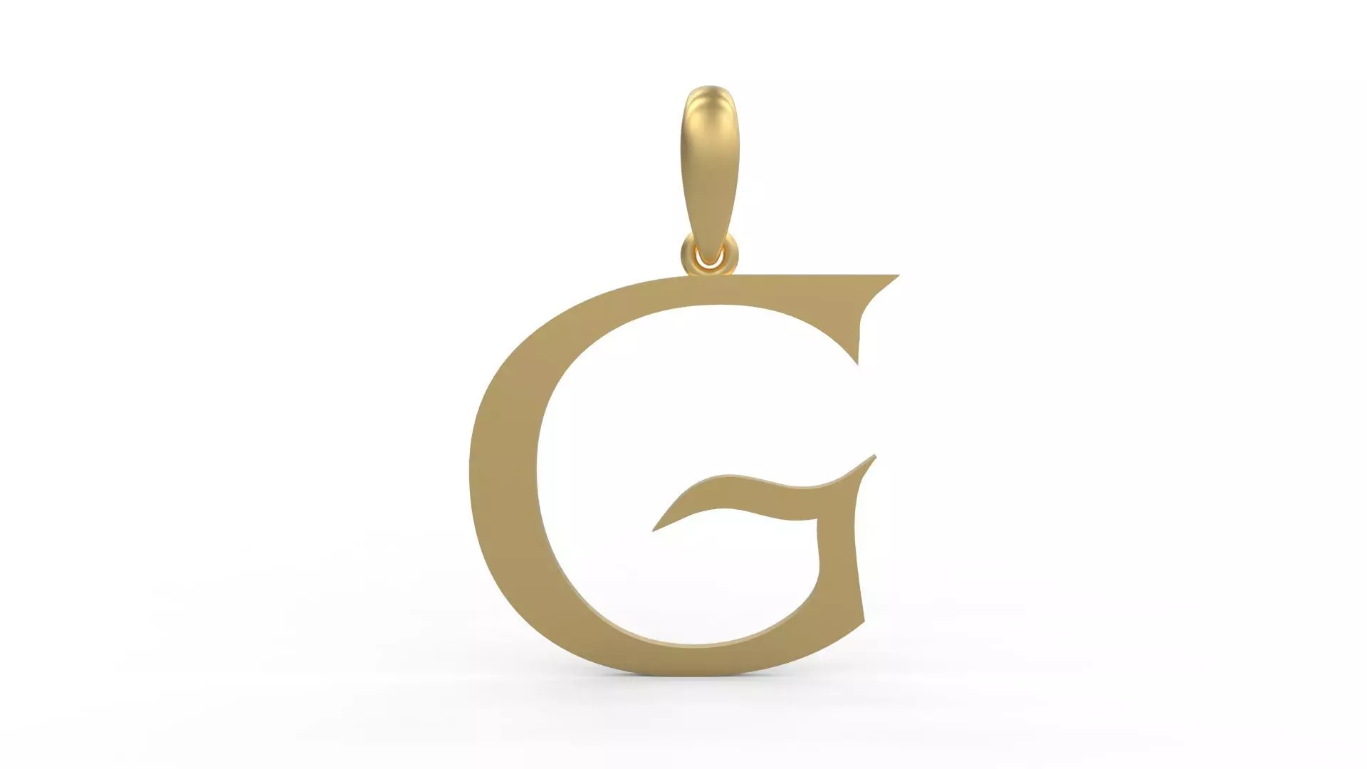 Initial Letters Pendant Dumbledor G 3D print model_0