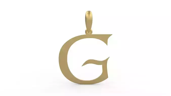 Initial Letters Pendant Dumbledor G