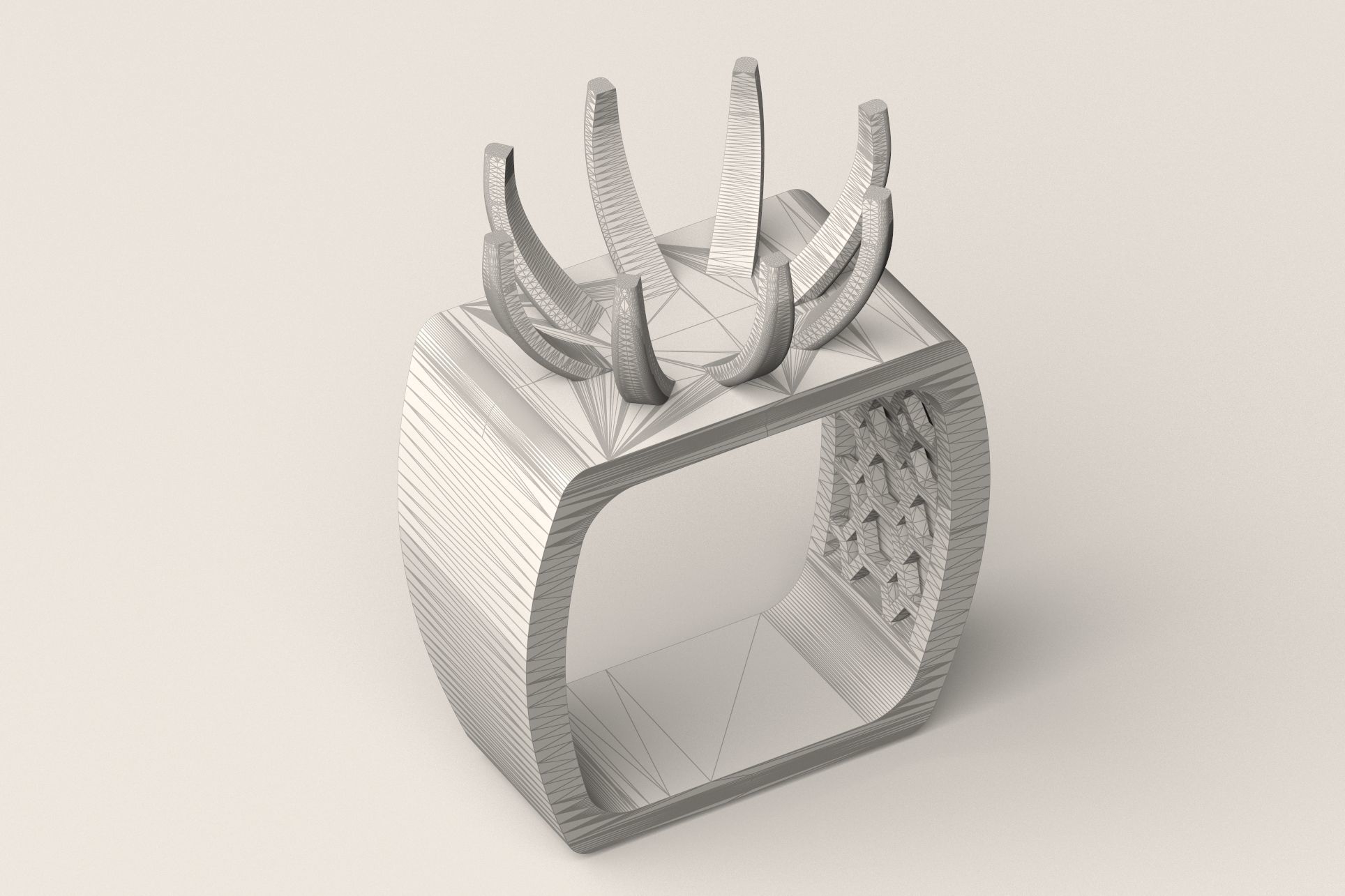 Ring R 61 3D print model_7