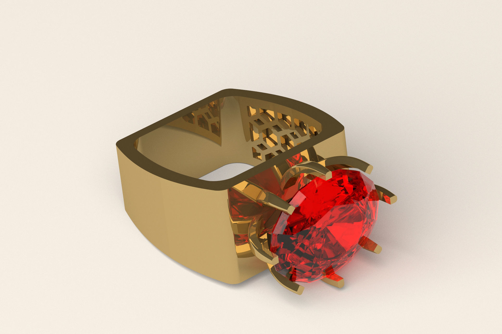 Ring R 61 3D print model_1
