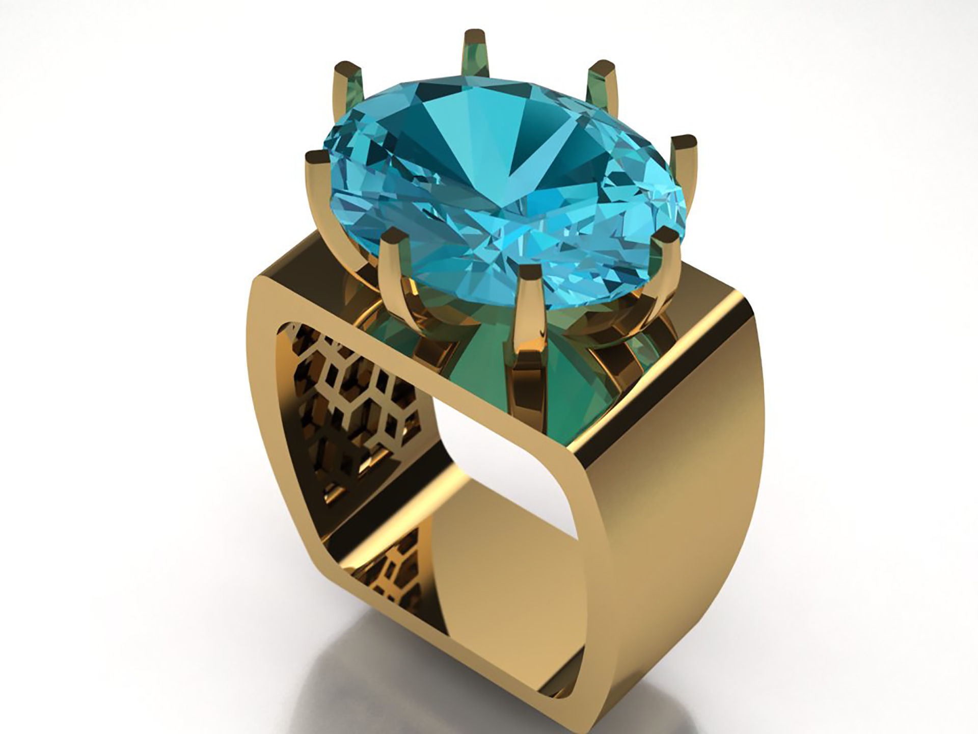 Ring R 61 3D print model_5