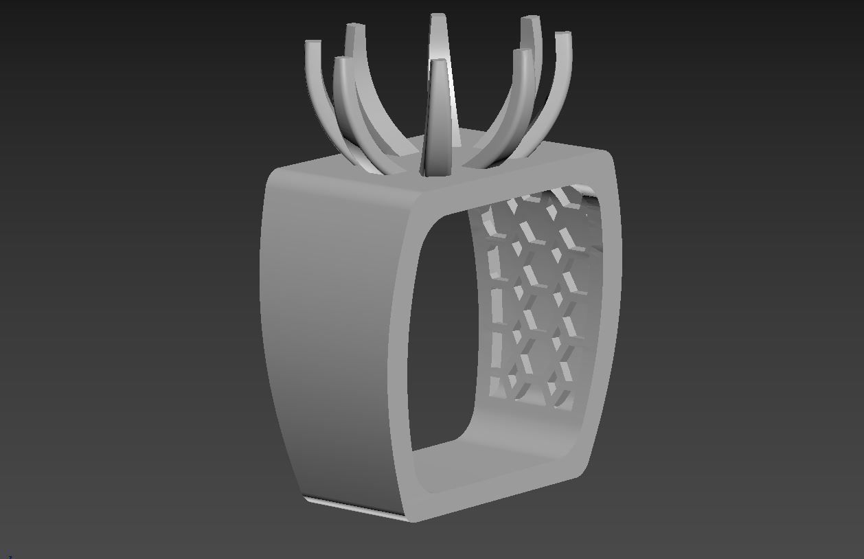 Ring R 61 3D print model_9