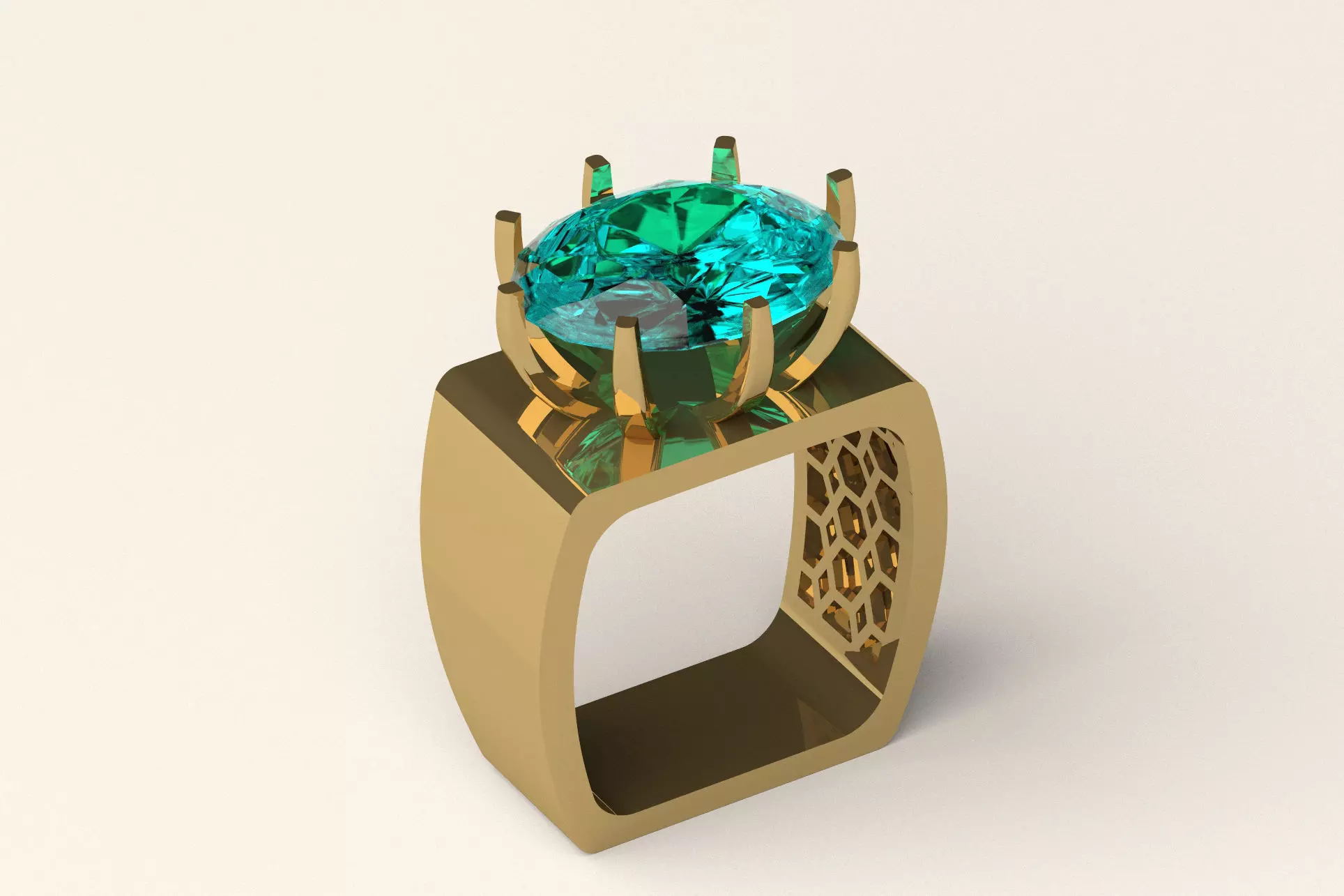 Ring R 61 3D print model_0