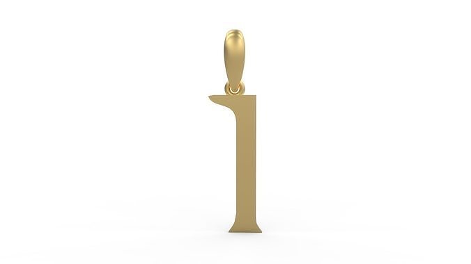 Initial Letters Pendant Dumbledor I 3D print model