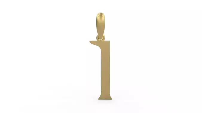 Initial Letters Pendant Dumbledor I 3D print model