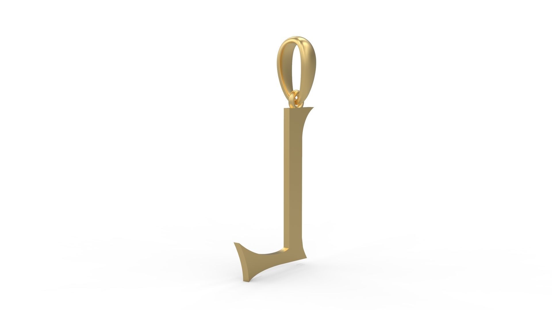 Initial Letters Pendant Dumbledor L 3D print model_3
