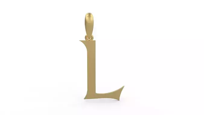 Initial Letters Pendant Dumbledor L 3D print model