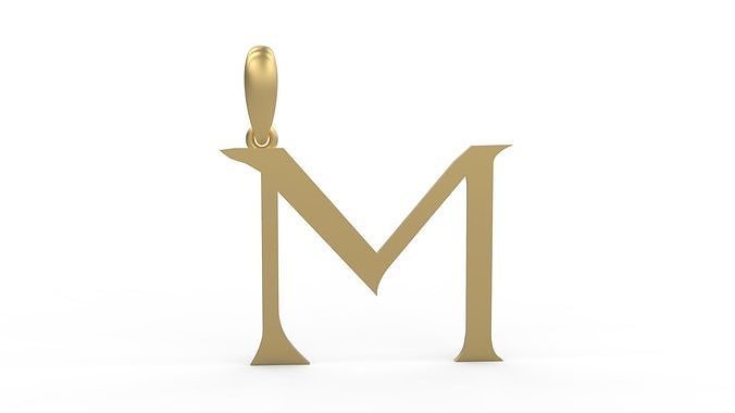 Initial Letters Pendant Dumbledor M 3D print model