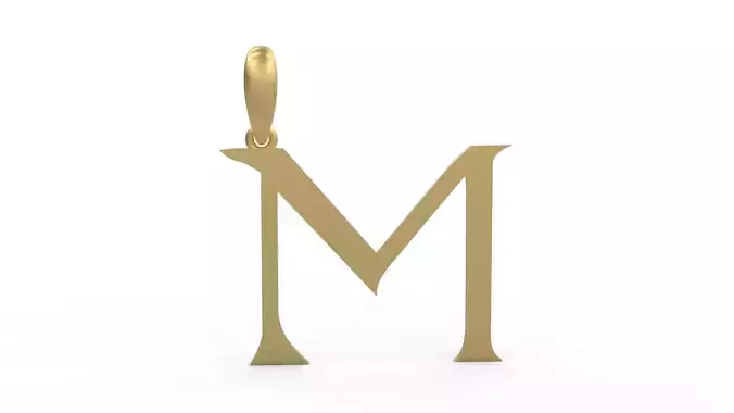 Initial Letters Pendant Dumbledor M 3D print model