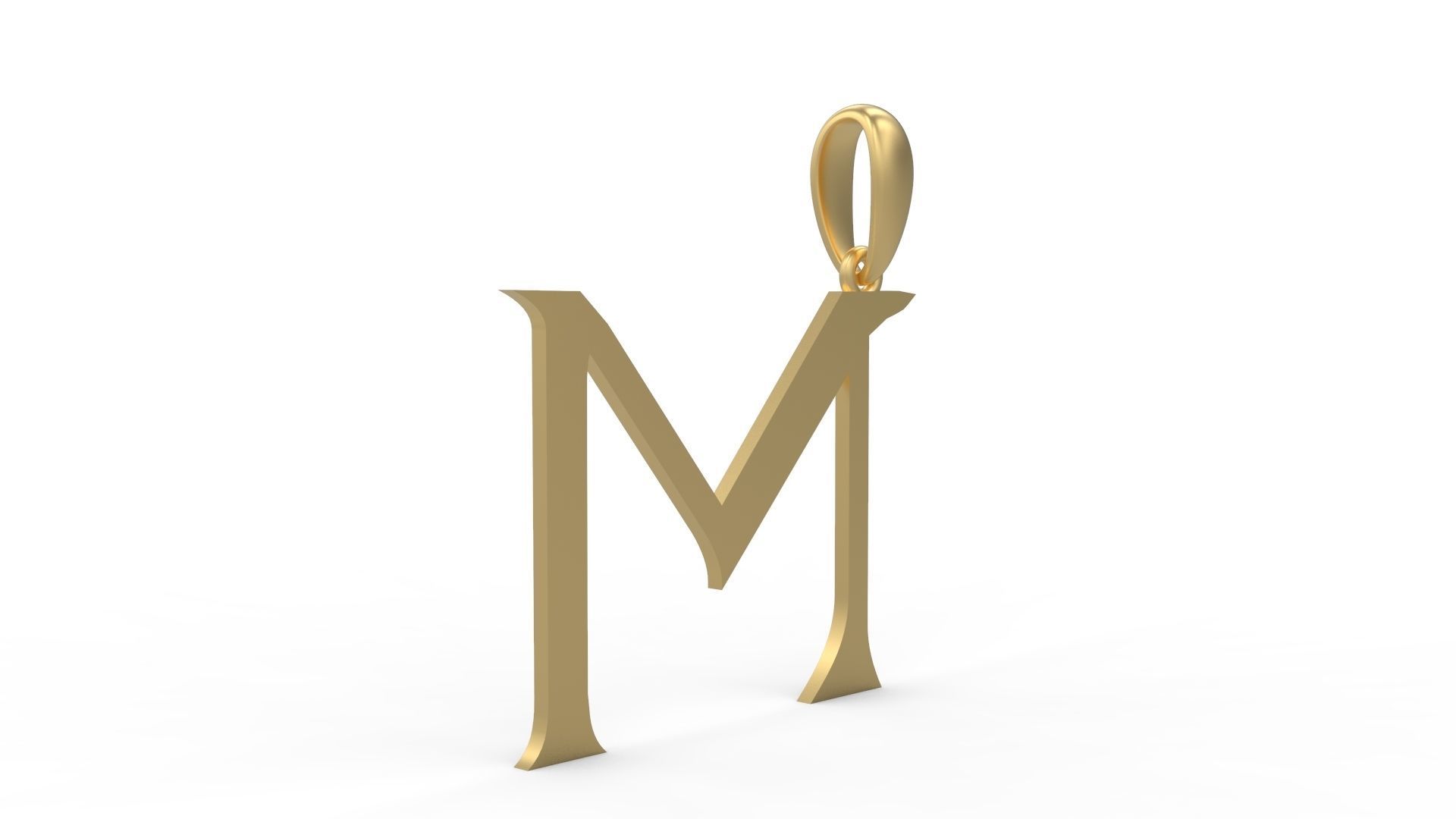 Initial Letters Pendant Dumbledor M 3D print model_3