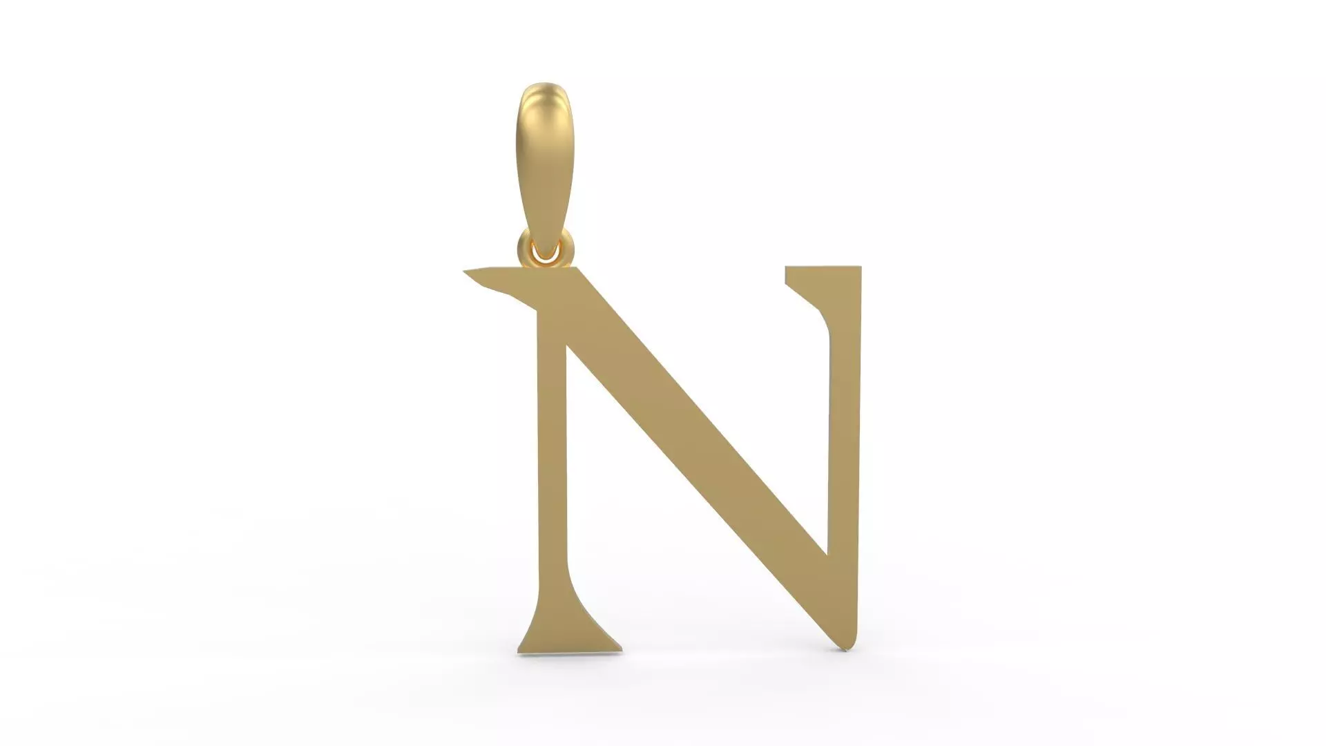 Initial Letters Pendant Dumbledor N 3D print model_0