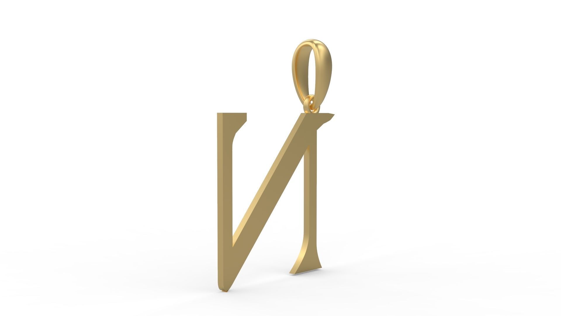 Initial Letters Pendant Dumbledor N 3D print model_3