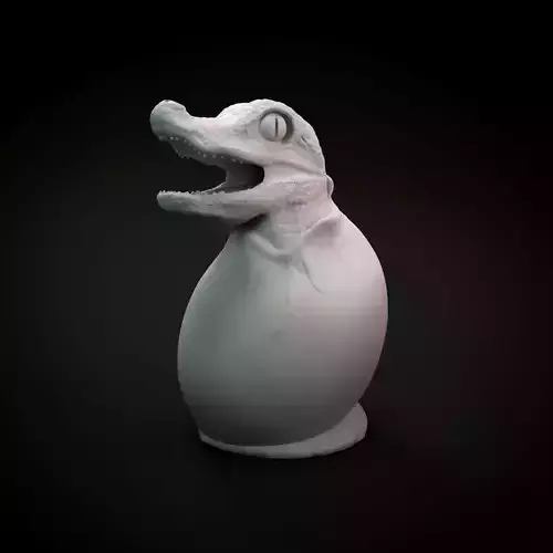 Cayman hatchling intended for 3D printing 3D print model